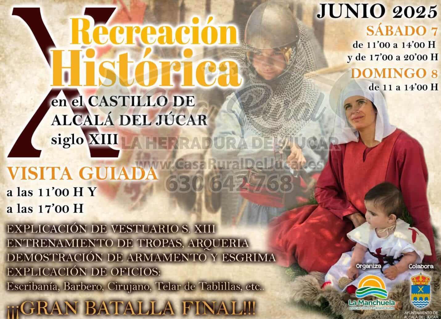 Recreación Histórica en el Castillo de Alcalá del Júcar siglo XIII