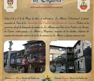 Cartel del encuentro de fans de los pueblos más bonitos de España