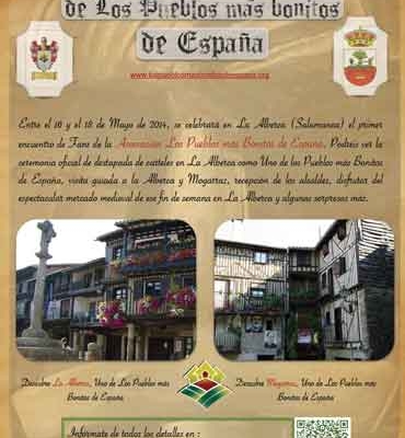 Cartel del encuentro de fans de los pueblos más bonitos de España