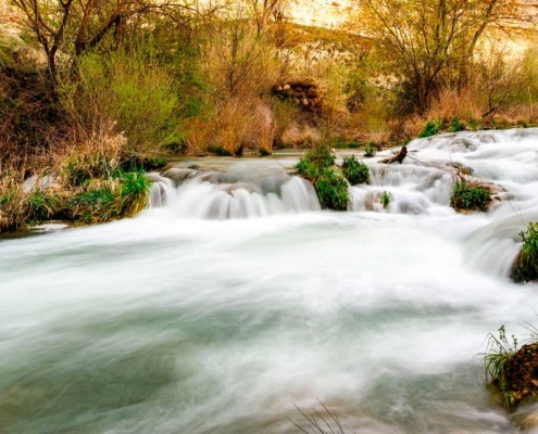 El r&iacute;o J&uacute;car en alg&uacute;nos tramos muestra una singular belleza