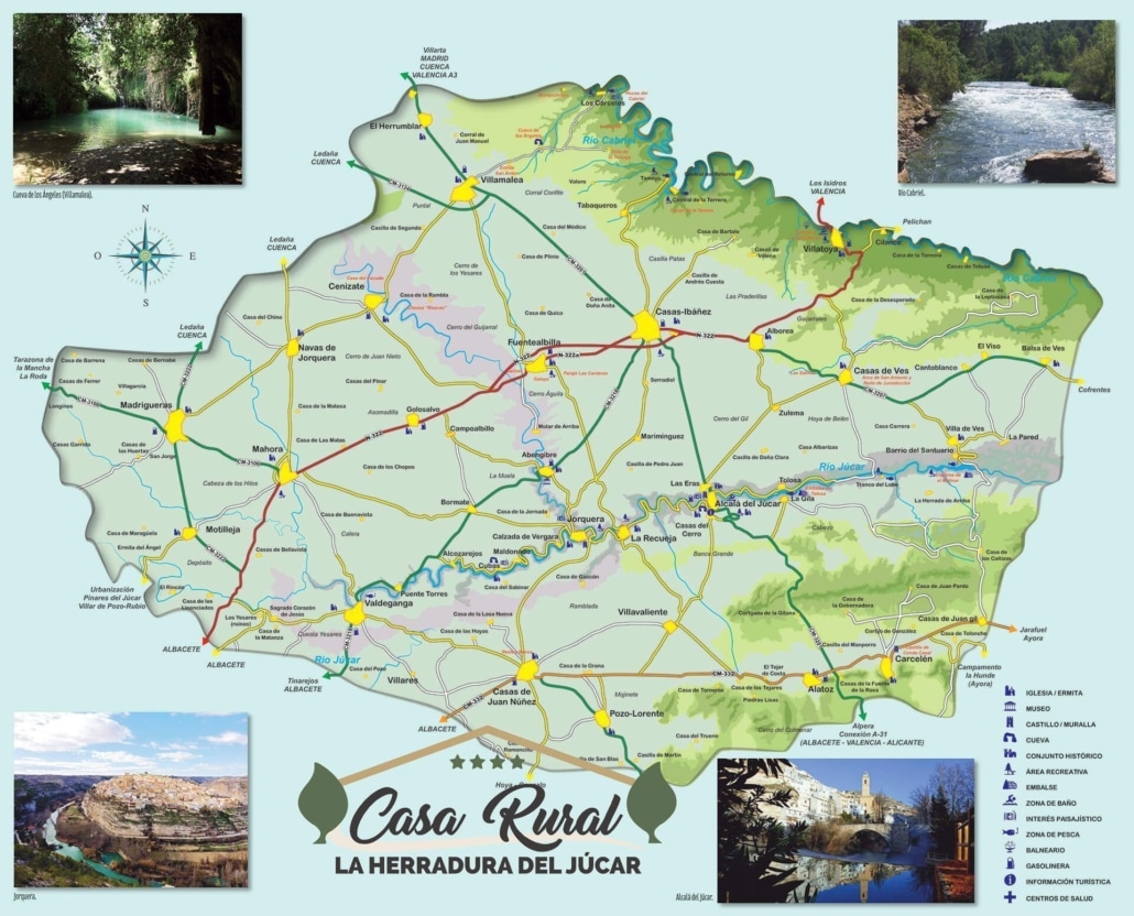 como llegar a Casa Rural La Herradura del Júcar Mapa para llegar a Casa Rural La Herradura del Júcar