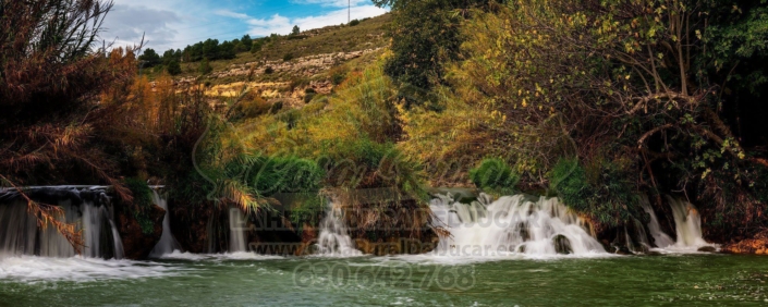 Cascada en el río Júcar en Jorquera