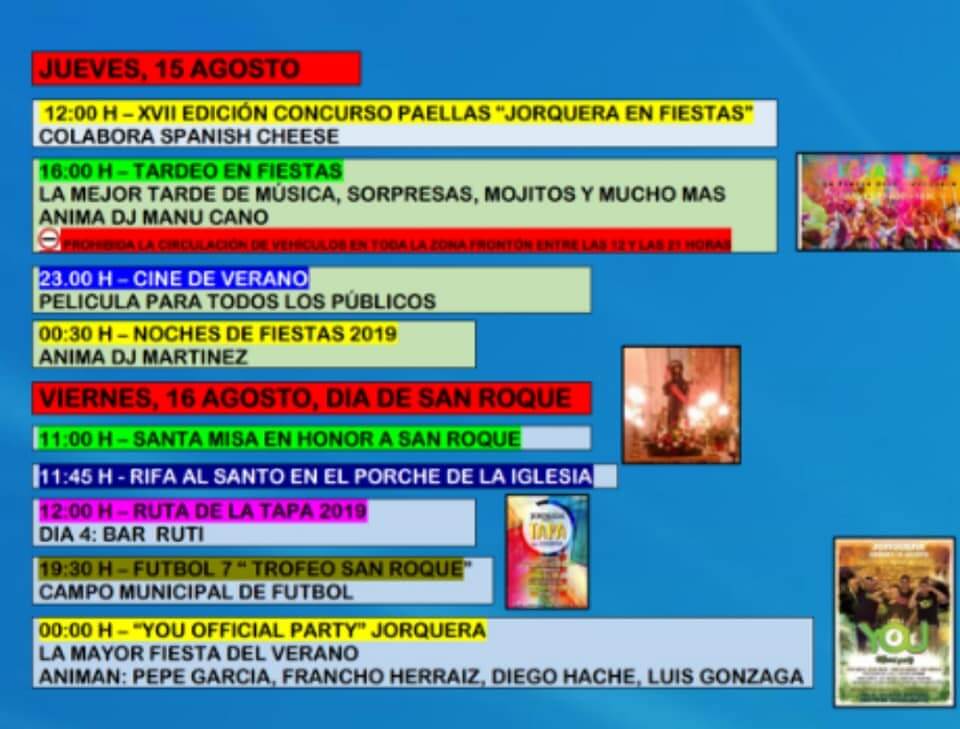 15 de agosto, fiestas de Jorquera