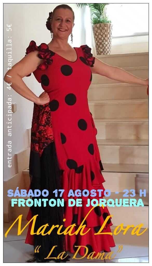 Canción española con Mariah en las fiestas de Jorquera